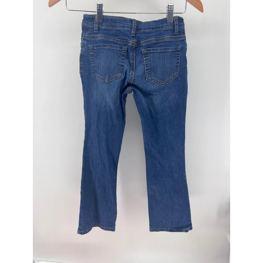 The Children's Place Bootcut Jeans Girls 8 Blue Denim Preppy Summer Casual